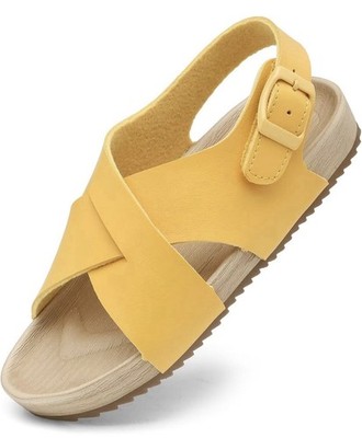 Girls Boys Sandal Adjustable Double Buckle Casual Flat Open Toe 