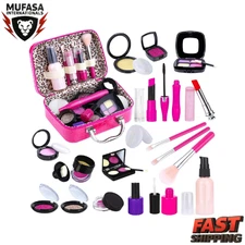 Tepsmigo Pretend Makeup Kit for Girls | Toy Set w/ Bag | Age 3+(Not Real Makeup)