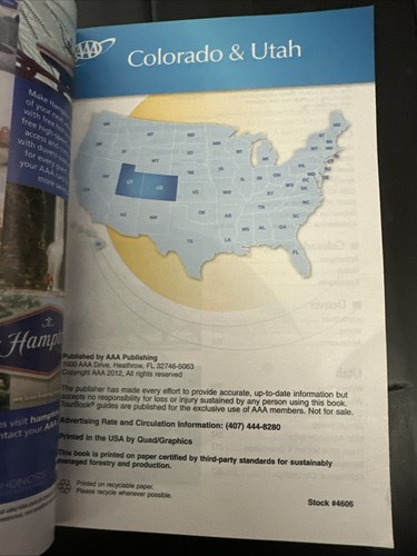AAA TourBook Guide Colorado und Utah Ausgabe 2012 - Bild 2 von 4