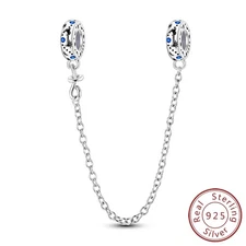 MULA S925 Sterling Silver Charm Blue AAA CZ Starry Sky Stars For Women Bracelet