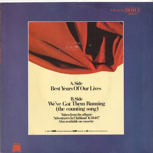 Modern Romance Best Years of Our Lives (Xmas Mix) 7" vinyl UK Wea 1982 in pic - Picture 2 of 3