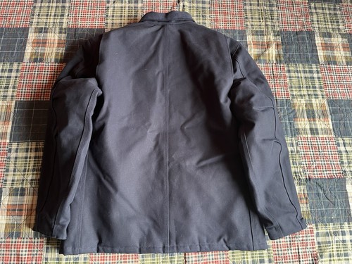 Carhartt Men's Loose Fit Firm Duck Insulated Traditional Coat CD4 Navy Sz L Tall - Picture 12 of 12