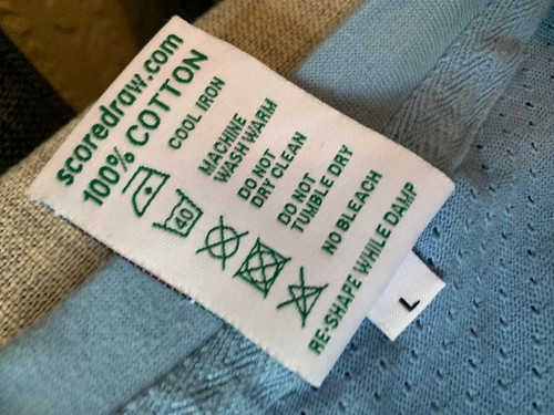 Inghilterra 1970 3° Kit Blue Score Draw Large n.6 Moore 22” Pit to Pit - Foto 4 di 5