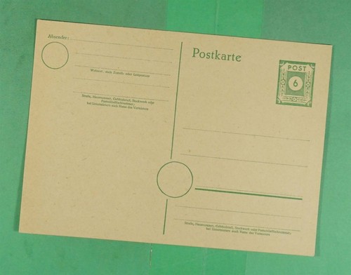 DR WHO GERMANY POSTAL CARD #P8 UNUSED m19080