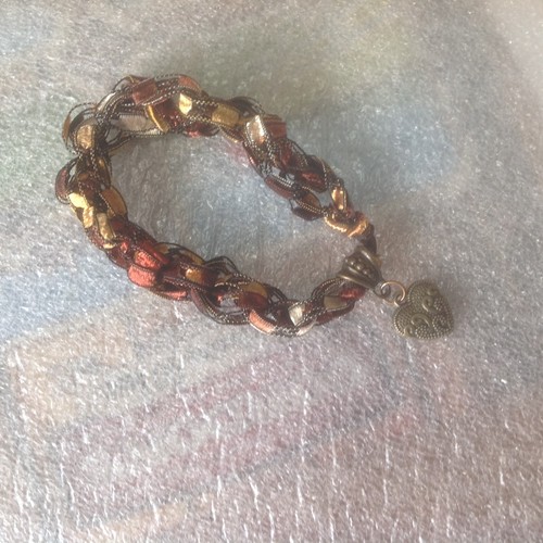 *JAZZY* HAND Häkelband Spalierleiter Garn Halskette Ohrringe Armband - Bild 43 von 70