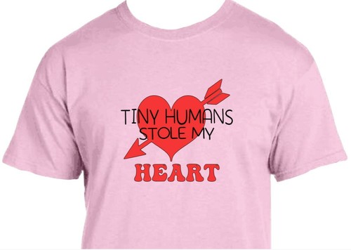 Tiny Humans Stole My Heart - FREE SHIPPING - Teacher Valentine's Day Shirt Love - Picture 6 of 9