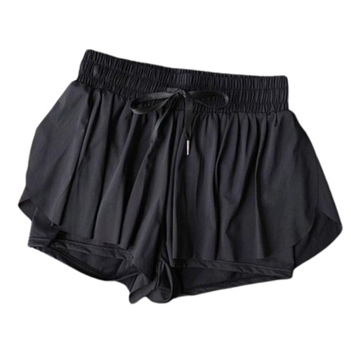 Double Layer Gym Yoga Shorts High Waist Girls Athletic Shorts for Fitness - Picture 14 of 15