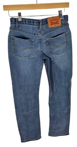 Levis 510 Jeans Youth 14 Regular 27x29 Blue Denim Stretch Casual School Boys - Picture 2 of 4
