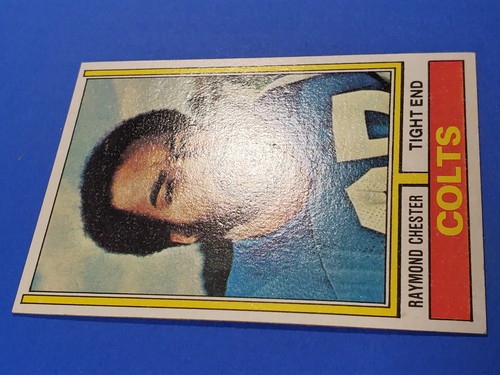 1974 TOPPS FOOTBALL #456 RAYMOND CHESTER HIGH GRADE NEAR MINT NRMT - Picture 2 of 3