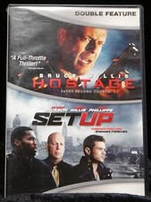 2 Bruce Willis Action Movies Hostage/Set Up w/Curtis Jackson DVD 2013 2-Disc Set