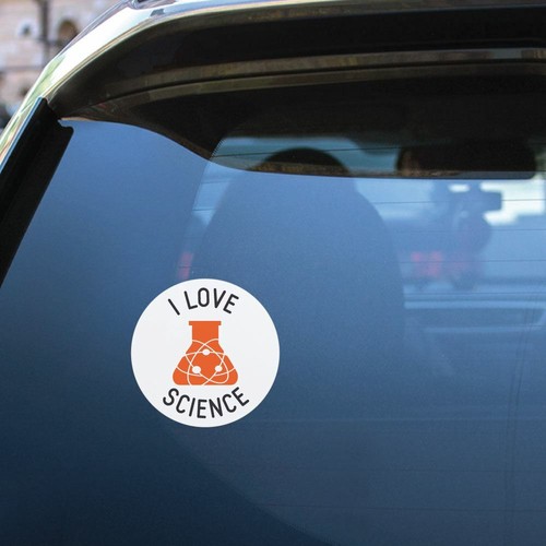 I Love Science Sticker Decal Funny Geek Nerd Science Genius - Bild 2 von 5
