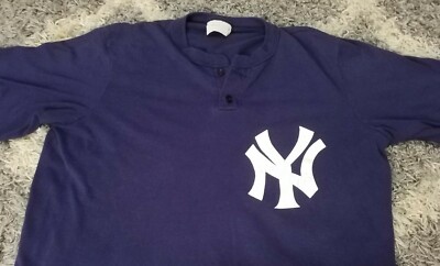 Vintage 80s New York Yankees Majestic Shirt Button Collar