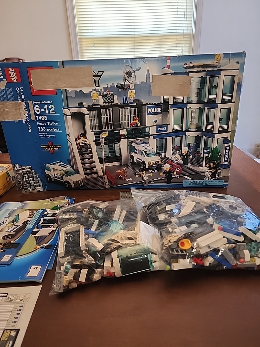 LEGO City - Police Station 7498 With Instruction Manuals  Incomplete