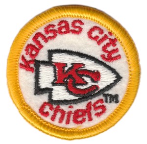 1970-039-S-KANSAS-CITY-CHIEFS-NFL-FOOTBALL-VINTAGE-2-034-ROUND-TEAM-LOGO-PATCH