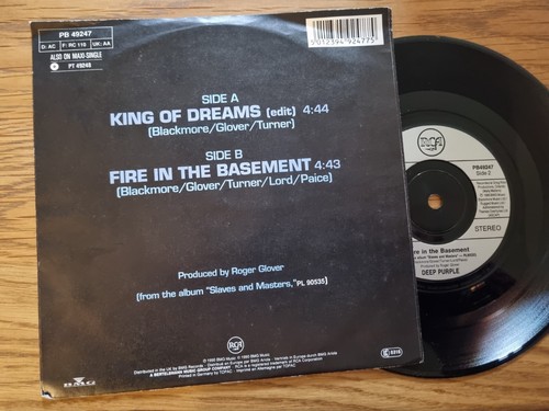 DEEP PURPLE - King Of Dreams 7” Single VINYL RCA Records PB 49247 Hard Rock - Picture 2 of 4
