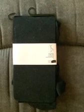 Women's Tights Opaque Control Top JcPenney Black Large Footed