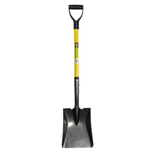 H.B. Smith Grip Steel Square Point Shovel with Fiberglass Handle