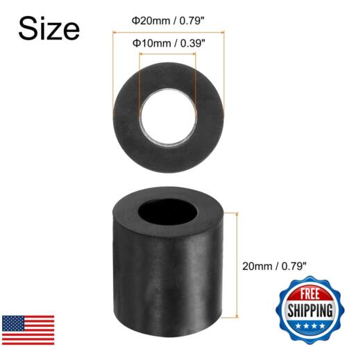 uxcell 12pcs Rubber Spacers 20mm OD, 10mm ID, 20mm Height Round Anti Vibratio - Picture 2 of 5