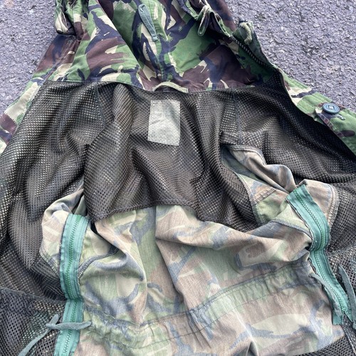 BRITISH ARMY SURPLUS ISSUE MODIFIED DPM CAMO S95 WINDPROOF SMOCK WIRED HOOD - Picture 10 of 12