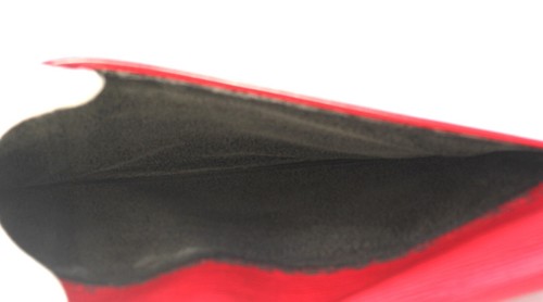 Auth LOUIS VUITTON Pochette Clutch Envelop Red Epi Leather Secondary Bag France - Picture 24 of 24
