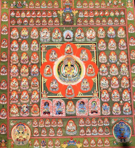 Mysterious! "Thankga Fine Art Print from Tibet" (35" High x 31.5" Wide) - Picture 2 of 3