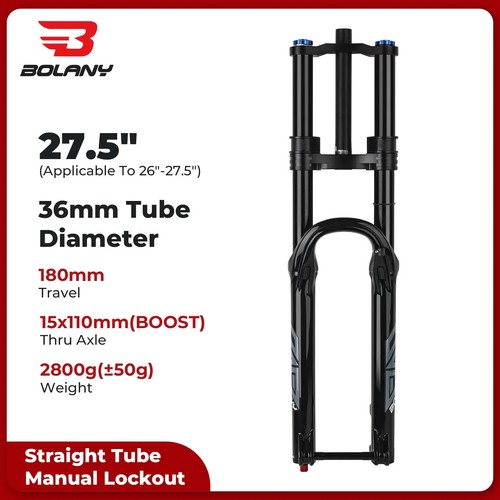 Downhill MTB Bicycle Air Suspension Fork 29er Damping Rebound Adjustable Fork - Picture 19 of 37