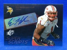 2008 SPx Super Scripts Erin Henderson #SSS24 Rookie Auto RC