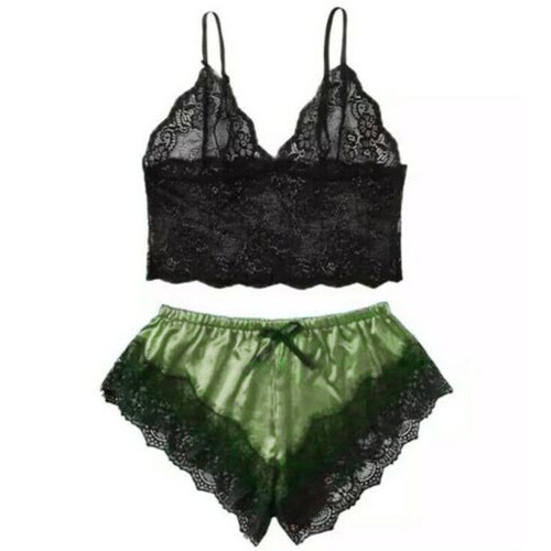 Sexy Damen-Dessous Unterwäsche Nachtwäsche Spitzen-Set ∑ - Bild 18 von 19