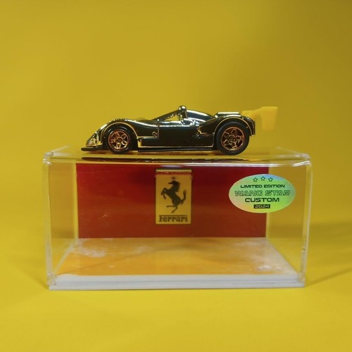 Hot Wheels FERRARI 333 SP Dorado CROMO (WANGSTAR PERSONALIZADO) JINETES REALES LIMITADOS - Imagen 4 de 11