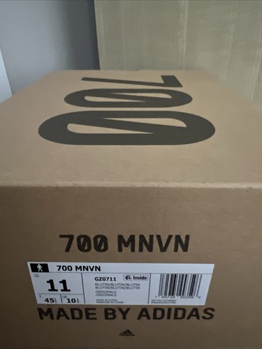 adidas Yeezy Boost 700 MNVN Blue Tint Men's Sneakers Size 11 - Picture 3 of 5