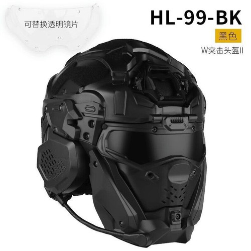 WST Camo II Anti Fog Fan Lenses Tactical Helmet Built-in High-definition Headset - Picture 5 of 13