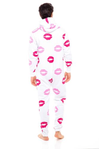 Herren Unisex Erwachsene Strampler 0 One Piece Nichtfuß Pyjama Spielanzug Overall - Bild 14 von 45