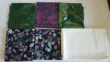 Lot Of Cotton Quilting Fabric Print Various Color and Size 9.8 Oz  New Ship Fast