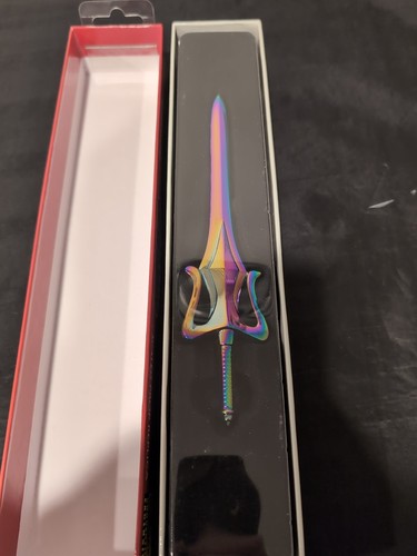 Réplica de utilería de espada de poder He-Man Masters of the Universe de entretenimiento de fábrica - Imagen 4 de 4
