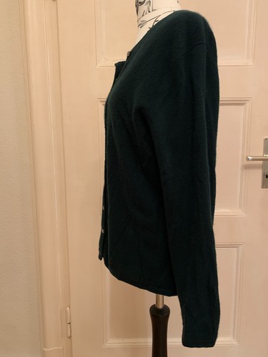 C. Berg: Kaschmir Kombination Kurzarmoberteil + Strickjacke, tannengrün, Gr. 42 - Bild 5 von 21