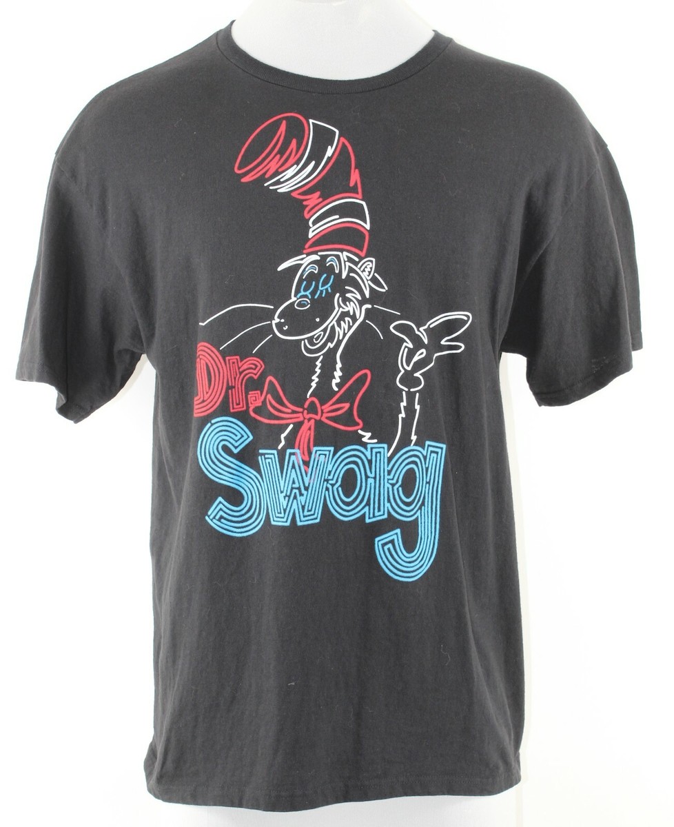 Dr Seuss Imagination Sz XL Black Multi Dr Swag 100% Cotton T Shirt