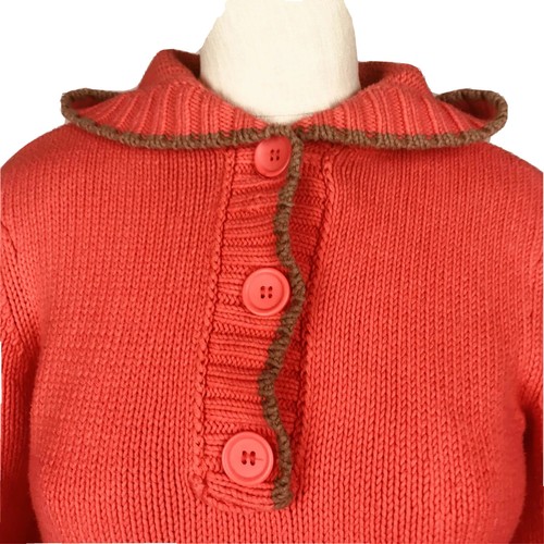 Liz Claiborne Womans Sweater Hooded Pullover Size PS  Petite Small Autumn Orange - Picture 8 of 12