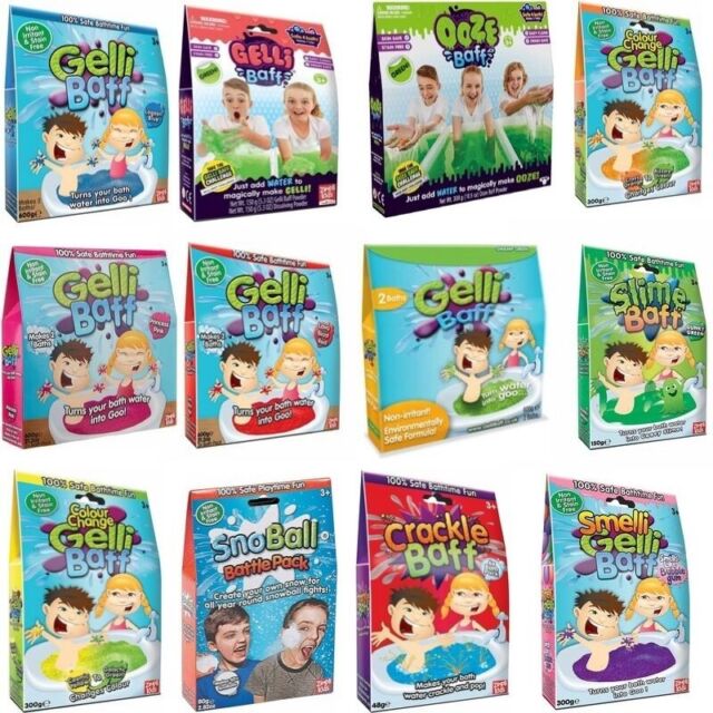 Gelli Baff Slime Ooze Smelli Colour Change Turns your bath water into goo Gelli Baff Slime Ooze Smelli Colour Change Turns your bath water into goo