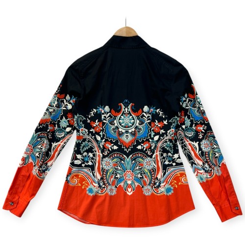 Camicia donna Etro boho floreale paisley taglia 40 Italia tranquilla lusso artistica rara esotica - Foto 9 di 24