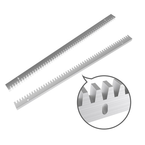 Galvanized Steel Gear Rack 1.64ft 8mm Thickness 2 Pieces Total 3.28ft Hardware - Picture 3 of 7