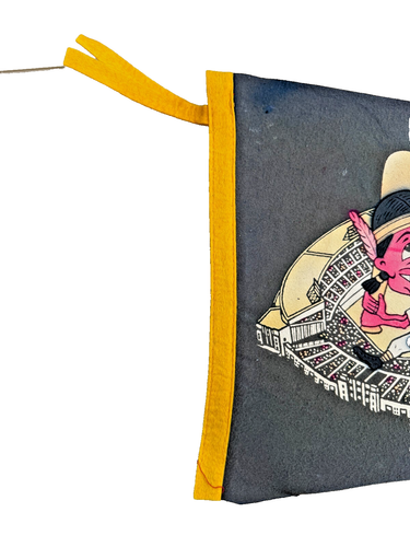 Vintage 1950s Cleveland Indians Swinging Chief Wahoo Municipal Stadium Pennant - Picture 4 of 5