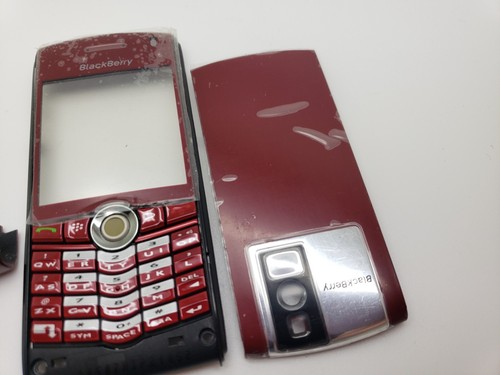 New Red Blackberry 8100 Pearl Housing Fascia Battery Cover Keypad UK3POST - Picture 5 of 8