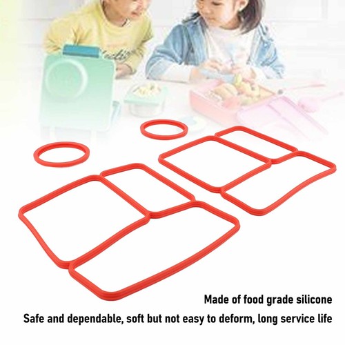 2 Pack Silicone Lunch Box Gasket Replacement OmieBox Leakproof Food Container - Picture 2 of 21