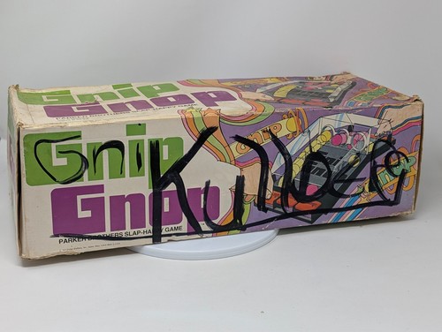 Vintage 1971 Parker Brothers Gnip Gnop Slap-Happy Spiel mit Box fehlt 1 Paddel, Reifen - Bild 10 von 11