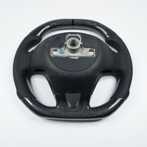 Carbon Fiber Steering Wheel for Benz SMART 453 forfour fortwo with paddle - Picture 3 of 5