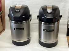 (1)Coffee Ambassador Airpot Thermal Carafe SVAP-2000F-N Stainless Steel 2 Liters