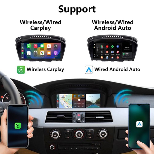 For BMW 3 5 Series E90 E91 E60 E61 E63 CCC Wireless CarPlay Auto Car TouchScreen - Picture 5 of 10