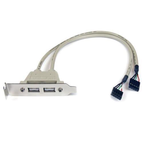 StarTech Dual Port USB2.0 Low Profile Slot I/O Panel (USBPLATELP) - Picture 1 of 1