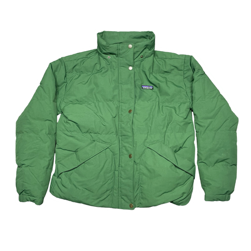 Patagonia Downdrift Down Insulated Puffer Jacket Coat Parka Womens Large L Green - Picture 3 of 12