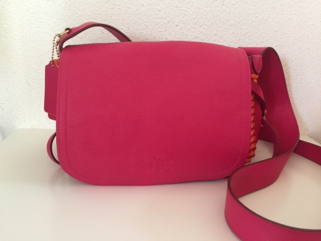Coach Dakotah Pink Neon Ruby Whiplash F35714 Leather